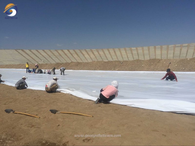 Short Fiber Needle Punched Geotextile Fabric for Reservoir Construction Project in Turkey