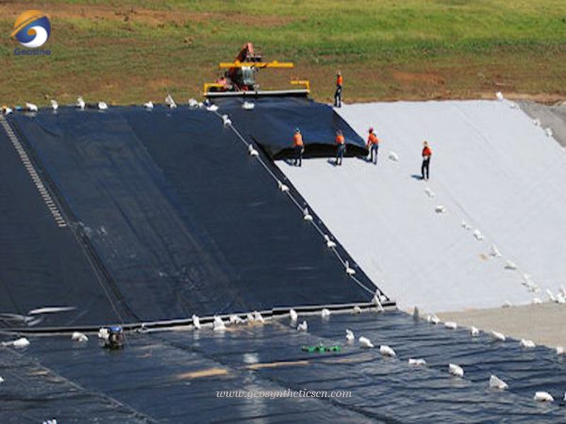 HDPE Waterproofing Membrane for Iron Ore tailings Treatment Project in Indonesia