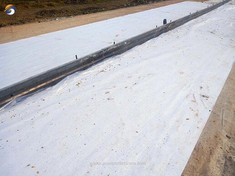 PET Geotextile Membrane for Road Construction Project in Thailand