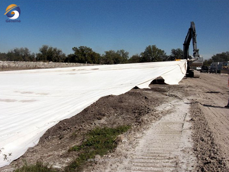 pet woven geotextile for road reinforcement