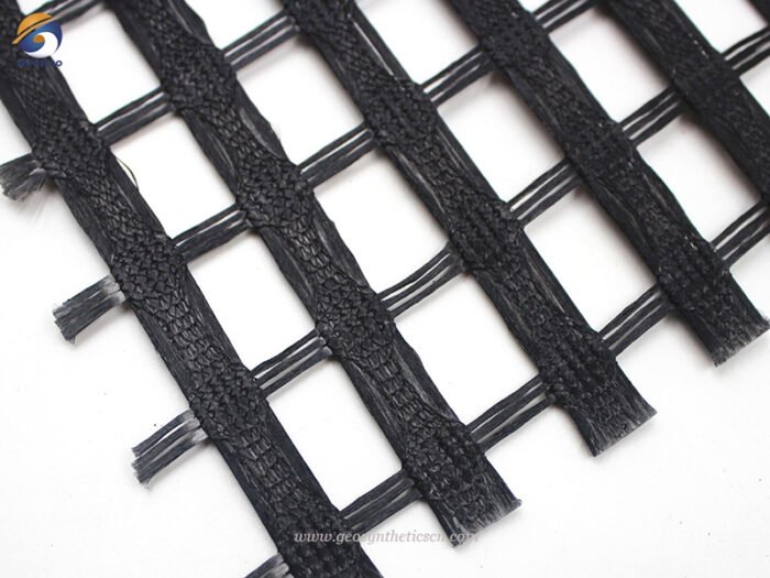 Warp Knitting Polyester Geogrid Fabric
