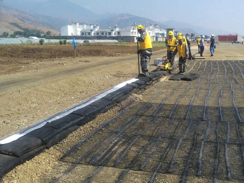 Plastic Geogrid for Raod Construction Project