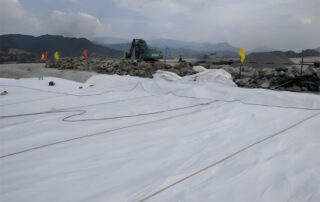 Polyester Non Woven Geotextile Fabric 800g m2 for Landfills Soil Separation